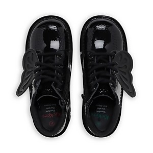 Junior Girls Kick Hi Faeries Patent Leather Black