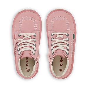 Infant Unisex Kick Hi Zip Nubuck Light pink