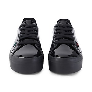 Youth Womens Tovni Stack Patent Leather Black
