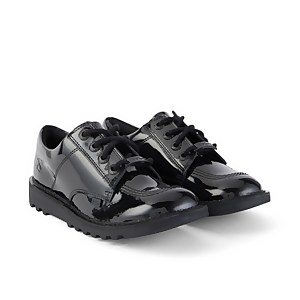 Youth Womens Kick Lo Luxx Patent Leather Black