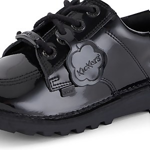 Youth Womens Kick Lo Luxx Patent Leather Black
