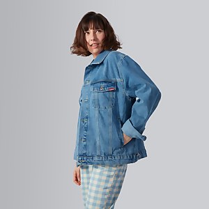 Women's Classic Demin Jacket Blue - XS