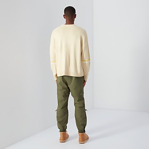 Men's Crew Oversized Knit Jumper Yellow