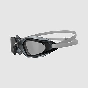 Unisex-Hydropulse-Schwimmbrille Weiß/Grau
