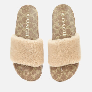 Coach women's ulla shearling slippers clearance