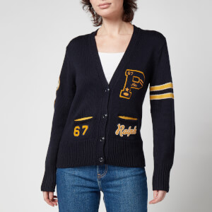 Polo Ralph Lauren Women s Varsity Cardigan Navy Multi TheHut