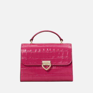 Kate Spade New York Women's Lovitt Croc Leather – Top Handle Bag - Pink