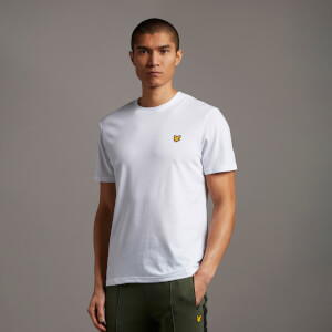 Mens white lyle and scott t shirt clearance