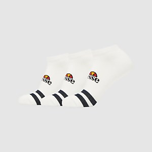 Unisex Melna 3 Pack Trainer Liner White