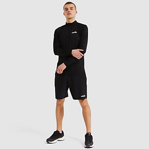 Men's Bovaro 1/2 Zip Top Black - XS