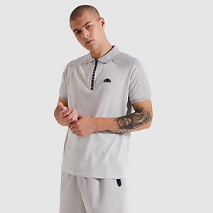 Men's Rischio Polo Shirt Light Grey - XS