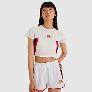 Women's Mathia Crop T-Shirt Off White - 6