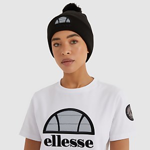 Santi Pom Pom Beanie Black - One Size