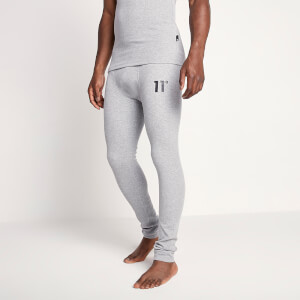 11 Degrees Sustainable Loungewear Rib Pants – Grey Marl