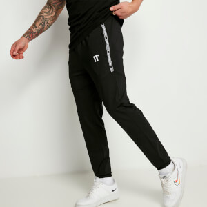 11 Degrees Cut And Sew Taped Track Pants – Black