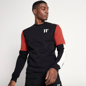 11 Degrees Carbon Sweatshirt – Black / Brick Red / White