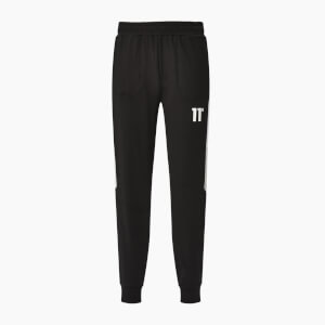 11 Degrees Cut And Sew Track Pants Skinny Fit – Black / Vapour Grey / White