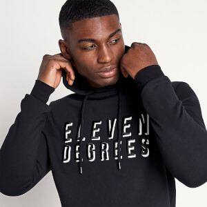 3d Embroidered Logo Pullover Hoodie – Black