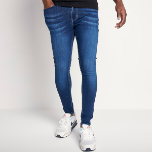 Nachhaltige Stretch-Jeans (skinny Fit) – blau verblasst
