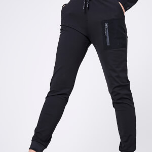 11 Degrees Women's Mesh Pocket Poly Track Pants - Black