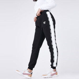 11 Degrees Womens Cut And Sew Joggers – Black / White