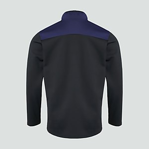 Mens 1/4 Zip Poly Fleece Blue