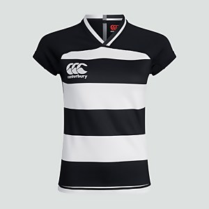 Womens Vapodri Evader Hooped Jersey Black