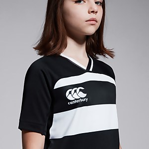 Junior Unisex Vapodri Evader Hooped Jersey Black