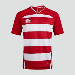 Mens Vapodri Evader Hooped Jersey Red