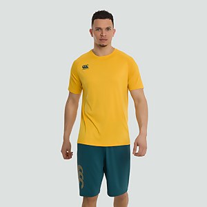 MENS VAPODRI SUPERLIGHT SOLID TEE YELLOW - XS