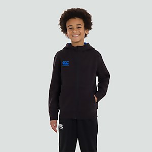 JUNIOR UNISEX ZIP THRU HOODY BLACK - AGE 6