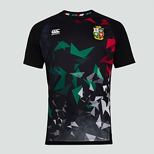MENS BRITISH & IRISH LIONS SUPERLIGHT GRAPHIC TEE BLACK - XS