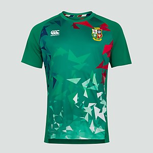MENS BRITISH & IRISH LIONS SUPERLIGHT GRAPHIC TEE GREEN - XS