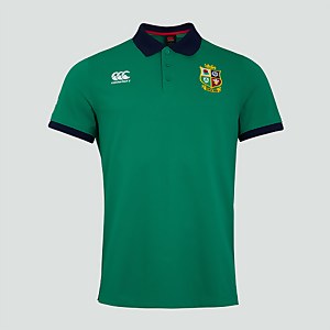 MENS BRITISH & IRISH LIONS HOME NATIONS POLO SHIRT GREEN - XS