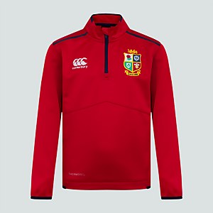 CANTERBURY BIL THERMOREG QTR ZIP FLEECE AM RED - XS