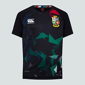 JUNIOR UNISEX BRITISH & IRISH LIONS SUPERLIGHT GRAPHIC TEE BLACK - AGE 6