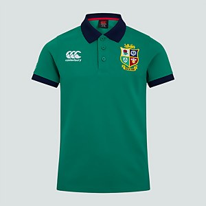 JUNIOR UNISEX BRITISH & IRISH LIONS HOME NATIONS POLO SHIRT GREEN - AGE 6
