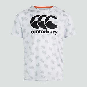 Junior Unisex Vapodri Superlight Aop Tee White