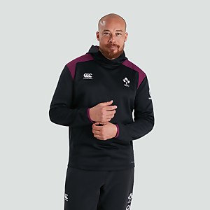 MENS IRELAND THERMOREG OVERHEAD HOODY BLACK - XS