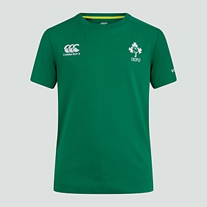 JUNIOR UNISEX IRELAND COTTON SUPPORTERS TEE GREEN - AGE 6