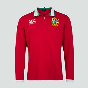 JUNIOR UNISEX BRITISH & IRISH LIONS LONG SLEEVED CLASSIC JERSEY RED - AGE 6