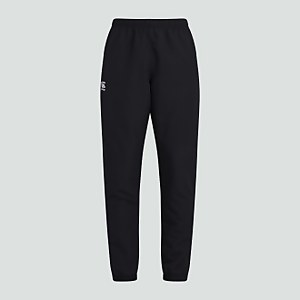 Mens Club Plain Tapered Cuff Track Pants Black