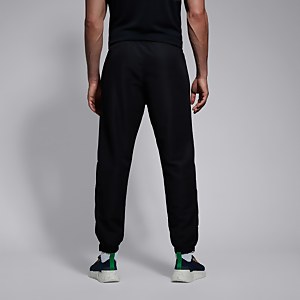 Mens Club Plain Tapered Cuff Track Pants Black