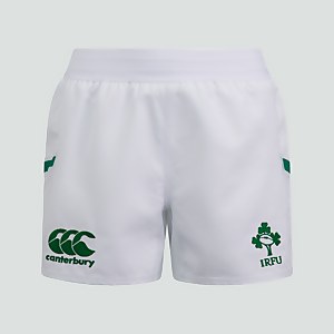JUNIOR UNISEX IRELAND HOME MATCH SHORTS WHITE - AGE 6