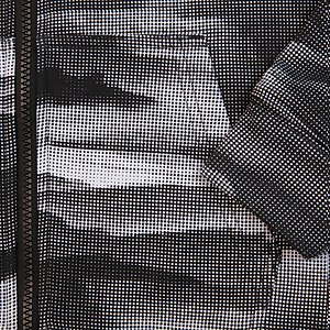 CANTERBURY FZ PRINTED HOODY JM BLACK/WHITE