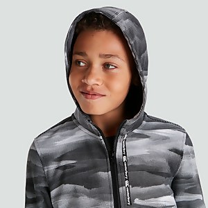 CANTERBURY FZ PRINTED HOODY JM BLACK/WHITE