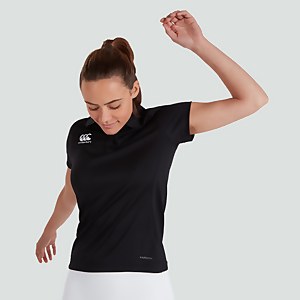 Womens Club Dry Polo Shirt Black