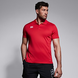 Mens Club Dry Polo Shirt Red