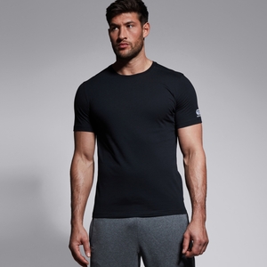 M CLUB PLAIN TEE BLACK