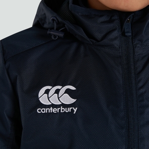 K CLUB VAPOSHIELD FULL ZIP RAIN JACKET NAVY